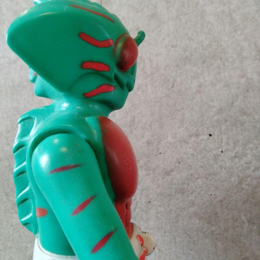 当時物仮面ライダーアマゾンソフビ無版権パチ約23センチ