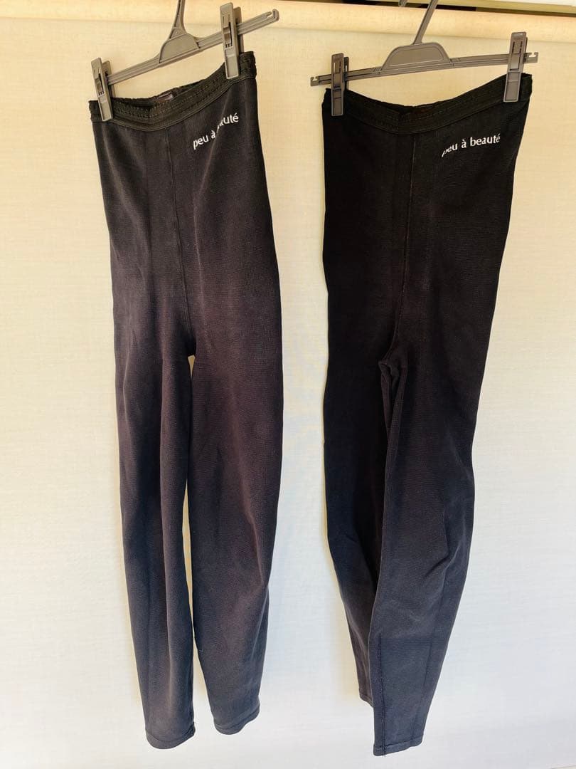 中古☆プウアボーテ☆光電子スパッツサポーター☆Lサイズ×2枚