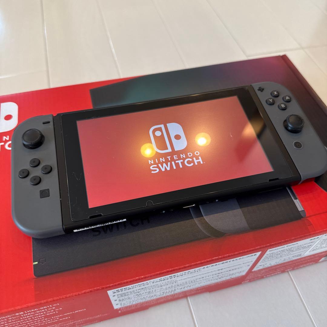 稼働100時間未満Nintendo Switch 本体 グレー おまけ付き