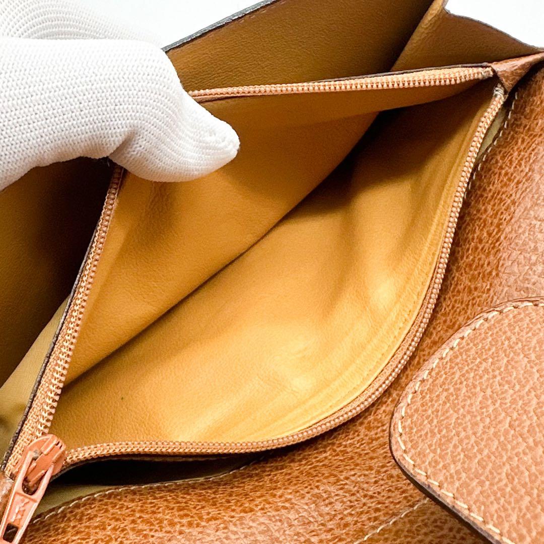 【箱付き・美品】グッチ ホースビット ヴィンテージ 三つ折り 長財布 ブラウン