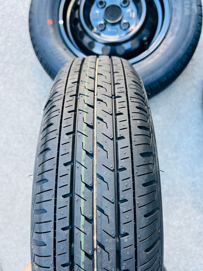 ★納車外し★軽バン　軽トラ　タイヤ　ホイールセット　145/80R12 LT★