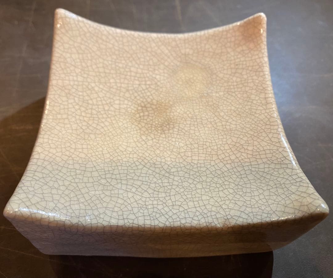 美品 お香たて・ハンドメイド陶器製台座　２点セット ヴィンテージ　レア