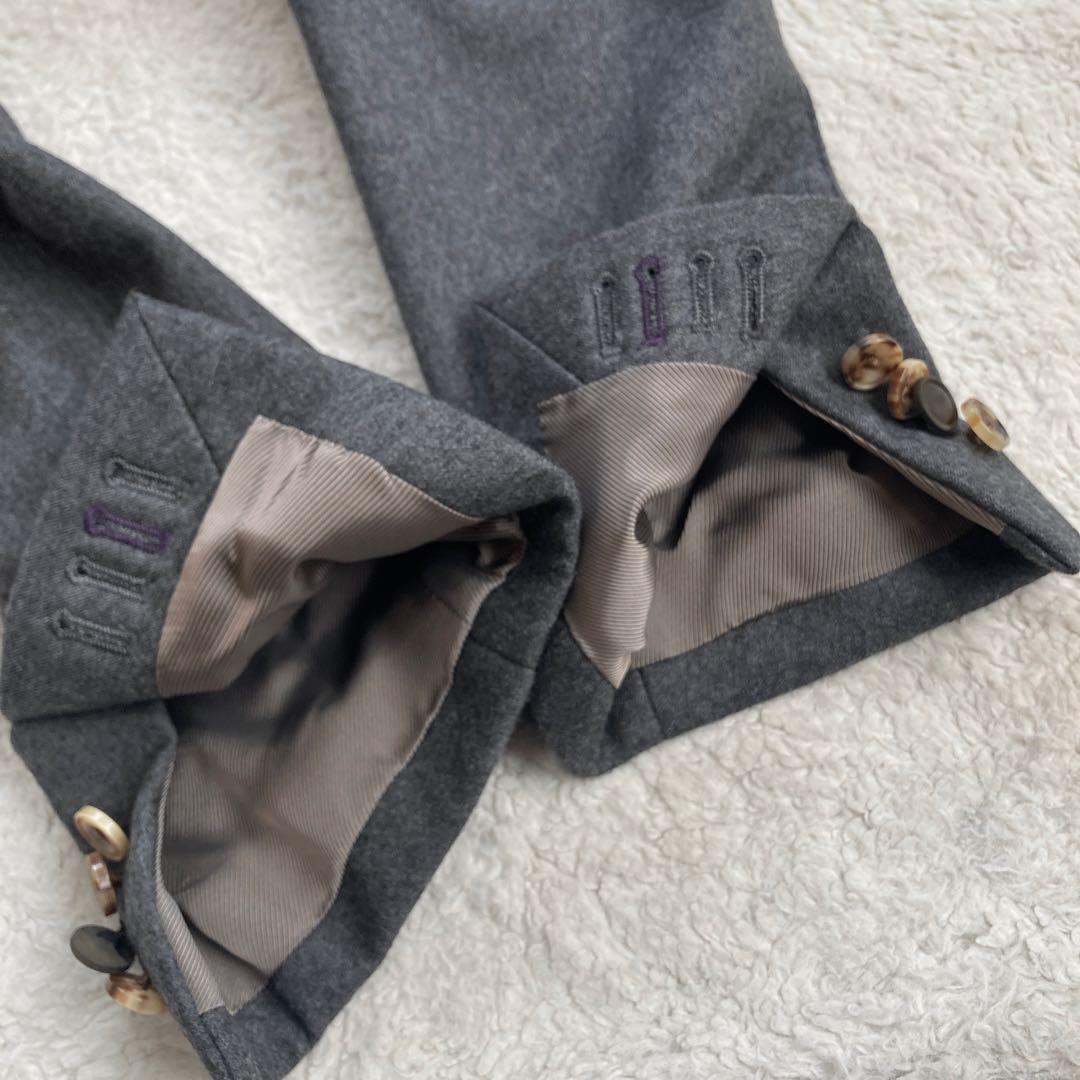 【極美品】ポールスミス　テーラード　入子菱ショールカラー　カシミヤ混　サイズM