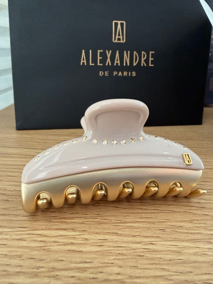 ALEXANDRE DE PARIS ヘアクリップ ベージュ