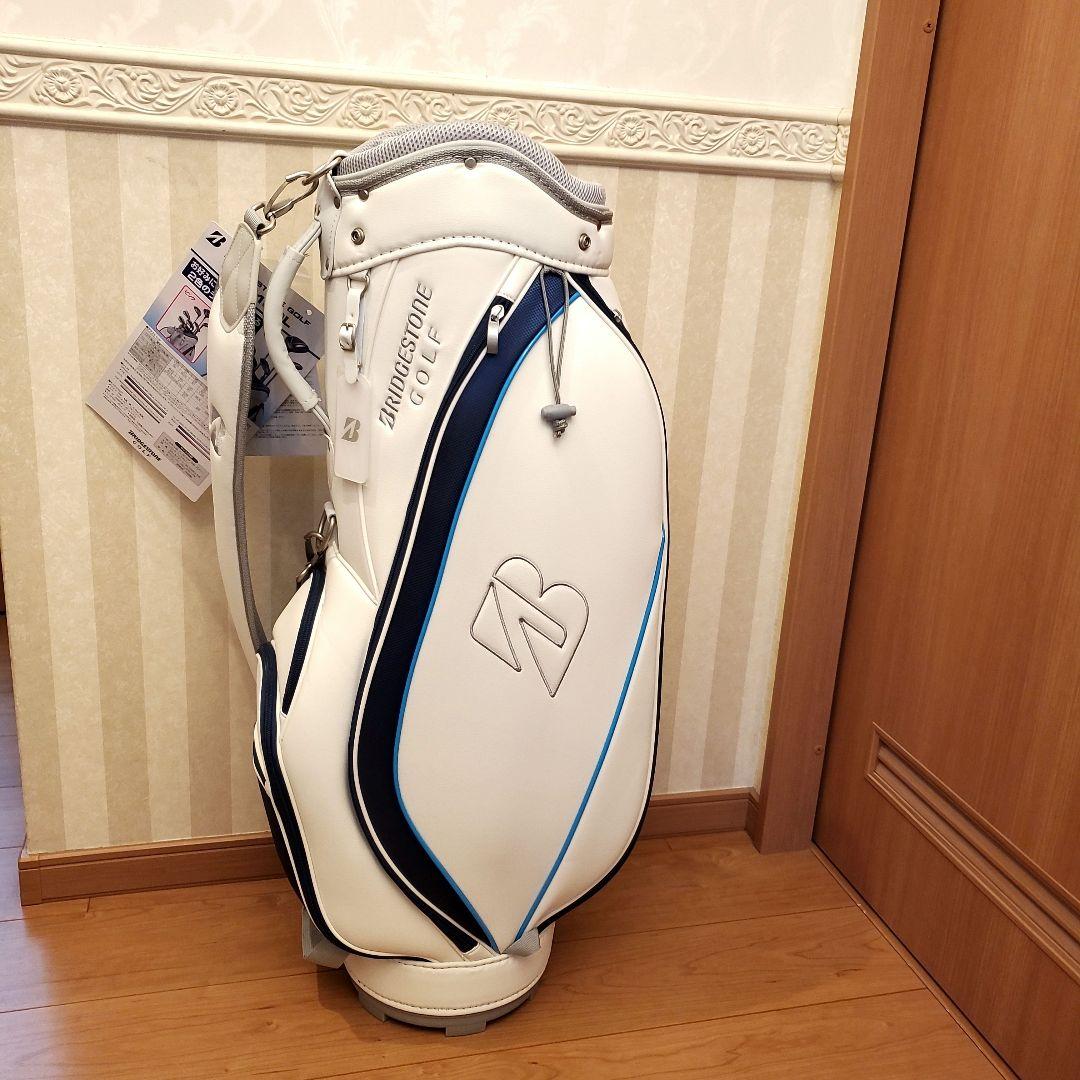 新品未使用‼️ブリヂストンキャディバッグ　BG-100Lホワイトネイビー
