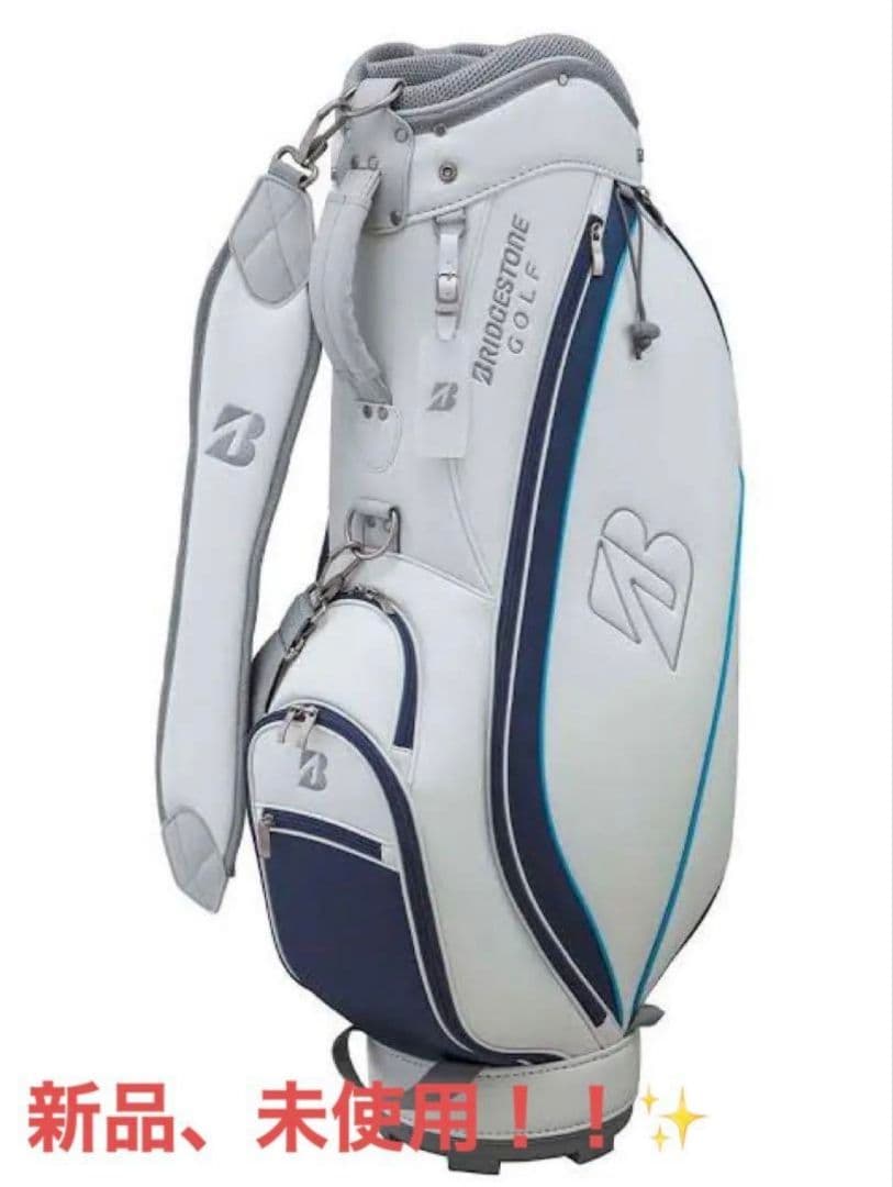 新品未使用‼️ブリヂストンキャディバッグ　BG-100Lホワイトネイビー