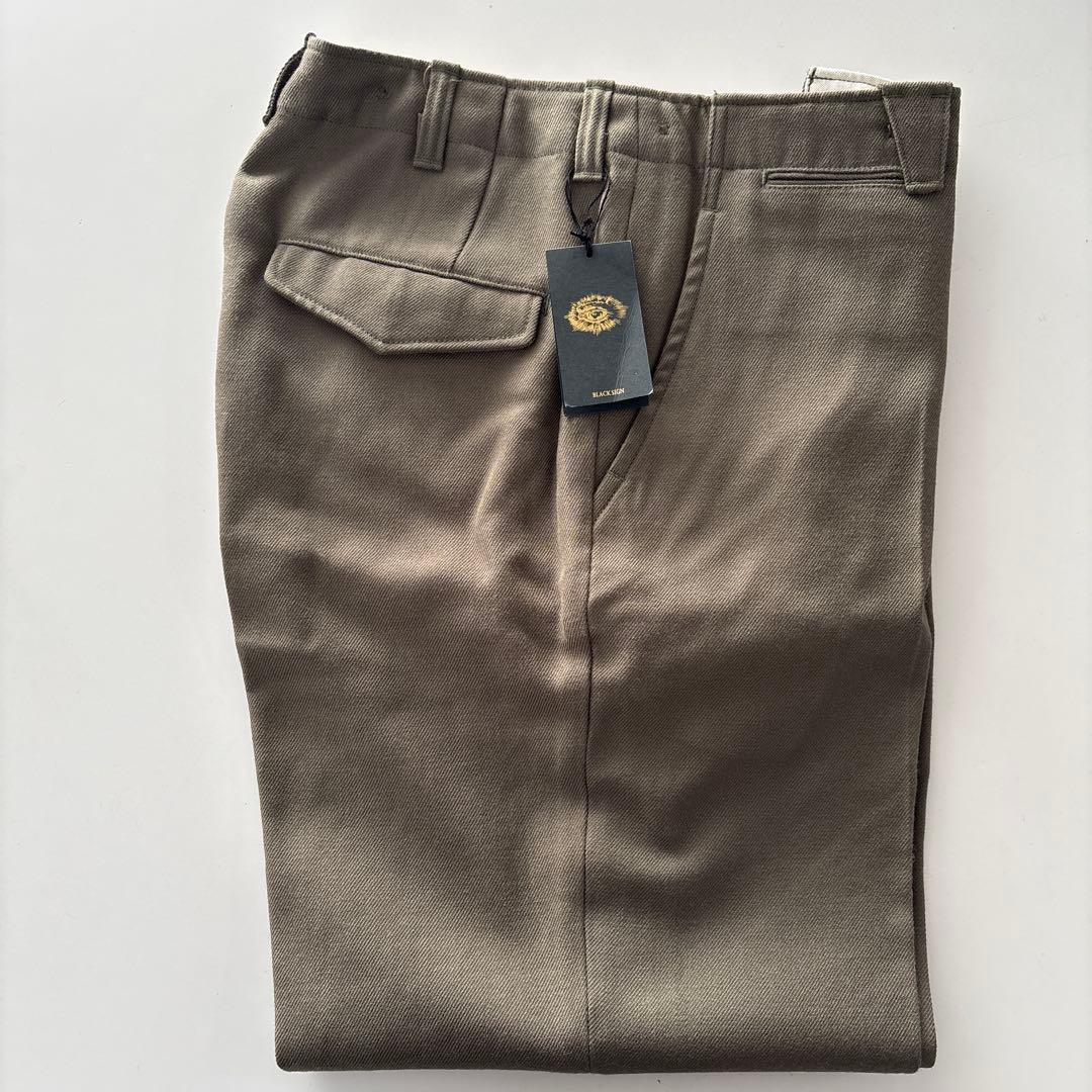 【新品未使用サンプル品】ブラックサイン　ミリタリートラウザーズ スラックス