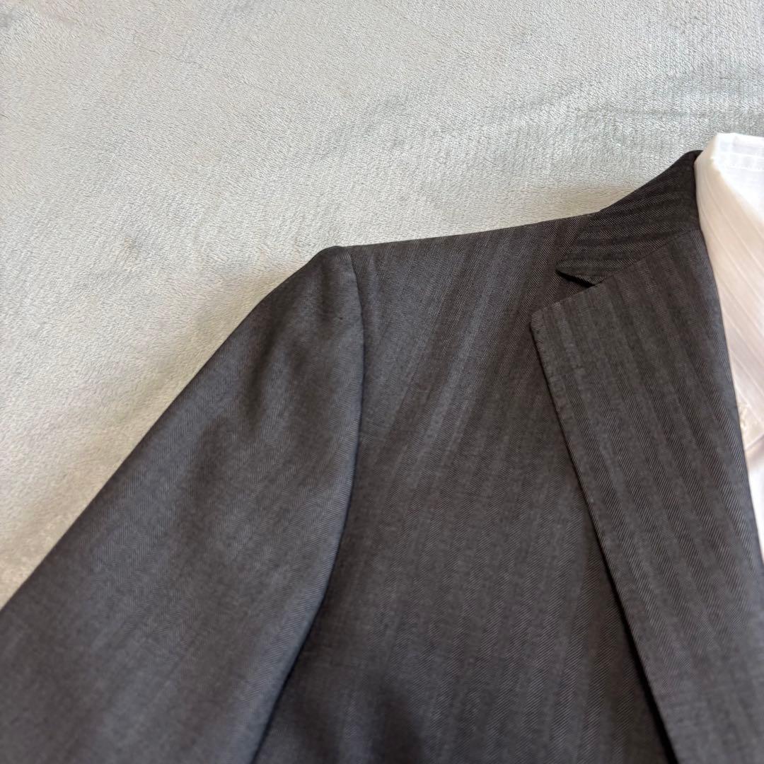 シルク 40R 3ピース✨バーバリーブラックレーベル　スーツ　Super 110