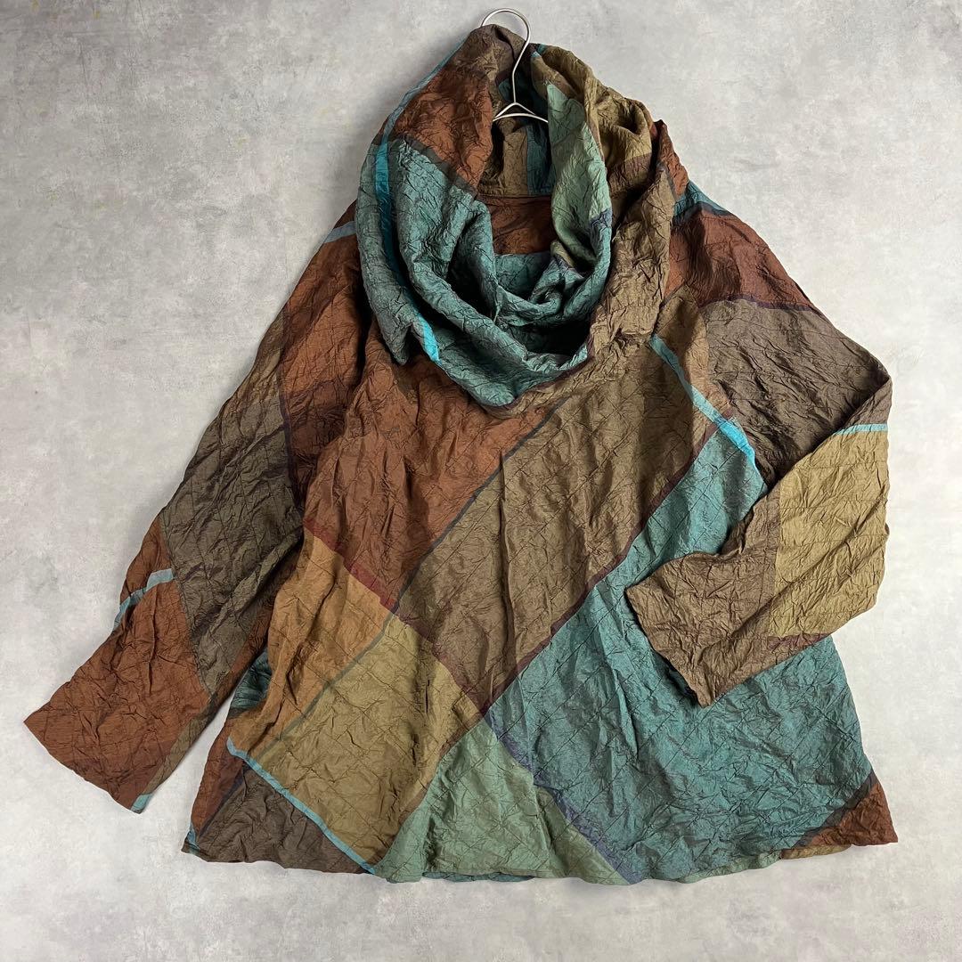 Jurgen Lehl ヨーガンレール シルクコットンオフタートルブラウス