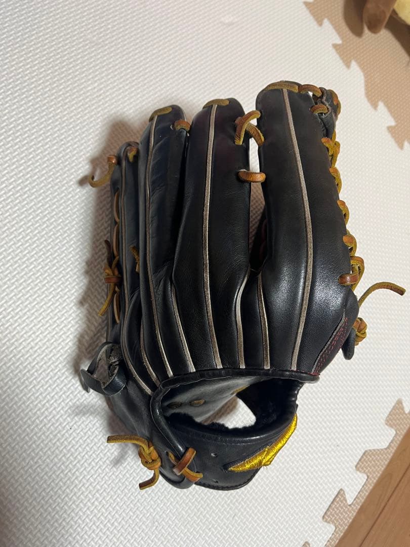 ミズノ 硬式　グローブ 黒　ミズノプロ