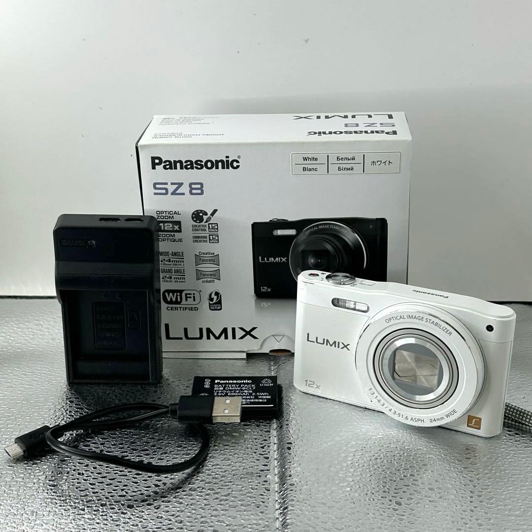Panasonic パナソニック LUMIX DMC-SZ8 ホワイト 箱付き