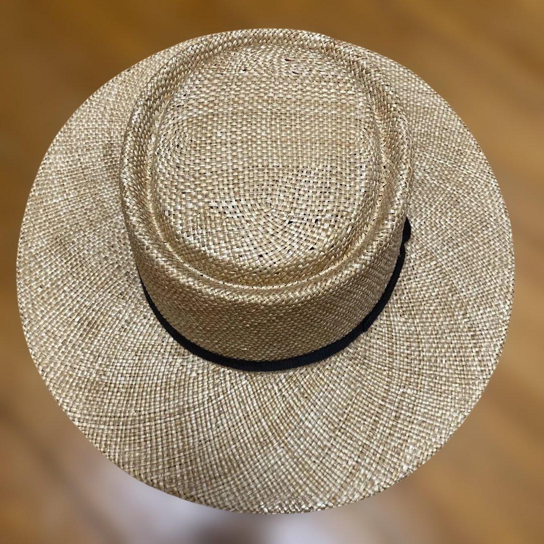 田中帽子店　カンカン帽　ハンナ　バオ草　ポークパイ型　軽量