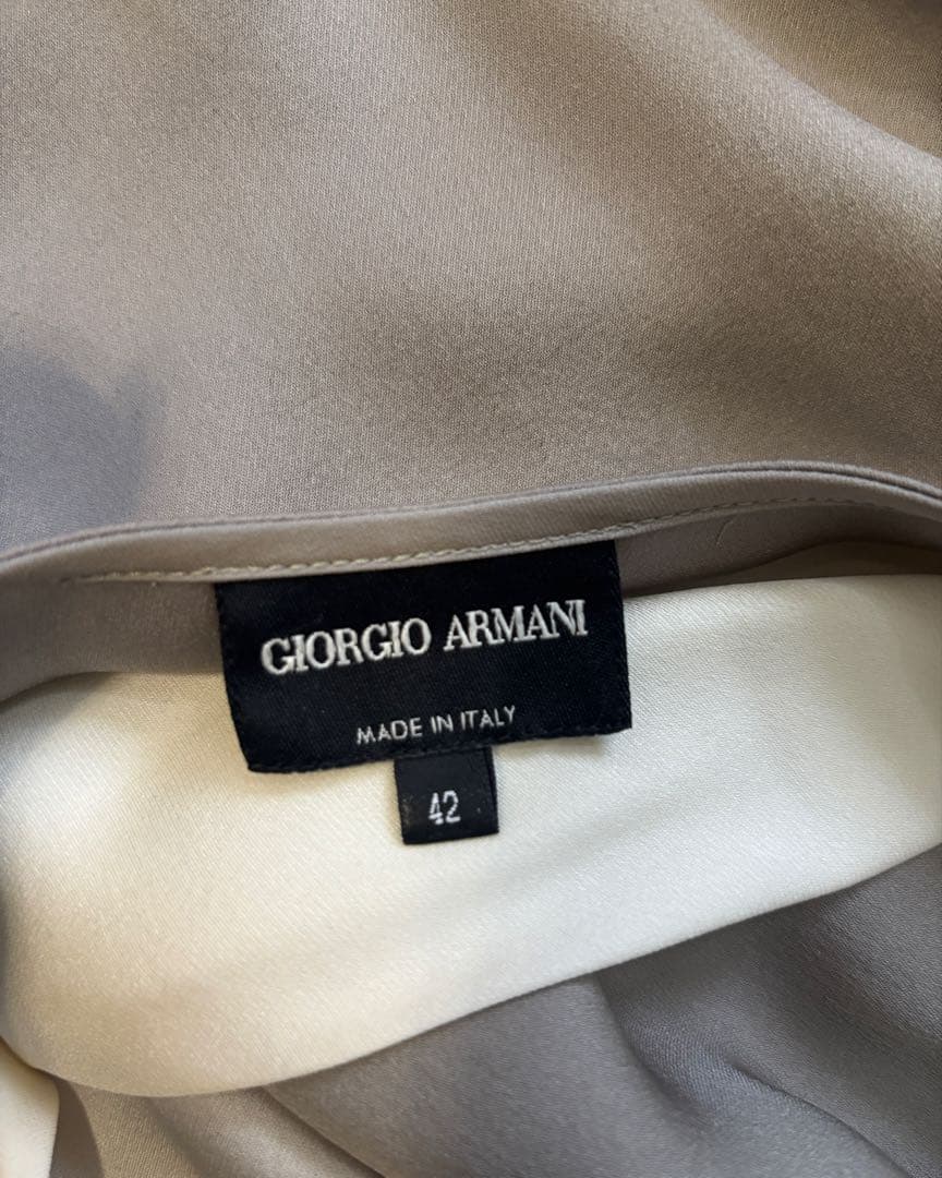 d*3様 【GIORGIO ARMANI】美品！チュニック　長袖　グレー　42サ
