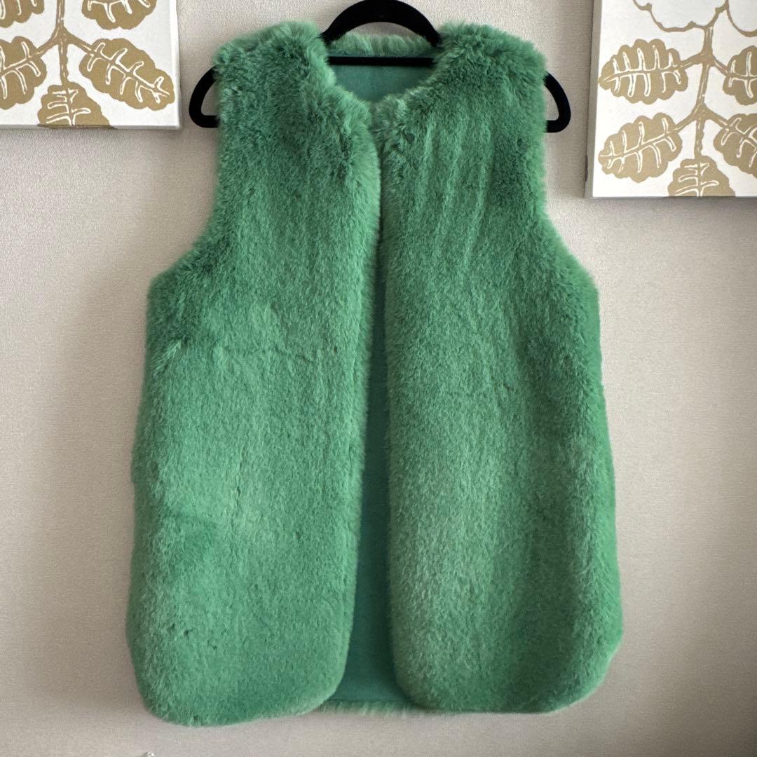 【新品・未使用】　マリードール　ファーベスト　ファーコート