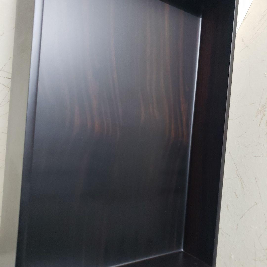 遼雨　黒檀木製文箱 蓋付き収納ボックス21×31,5×6