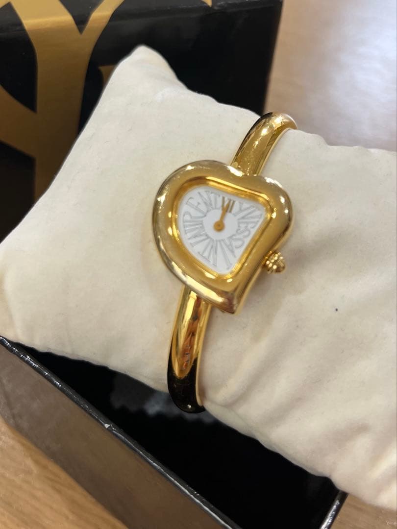 希少＆美品♡イブサンローラン YSL 40周年 ハートバングルウォッチ