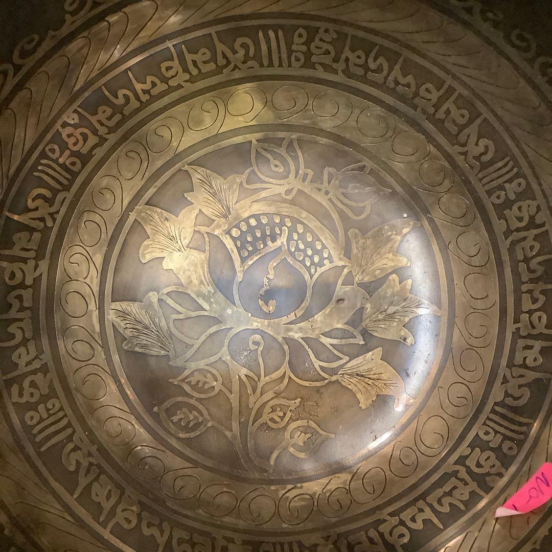 チベット産シンギングボウル新品未使用no1 チベタンボウル 1165g×21cm