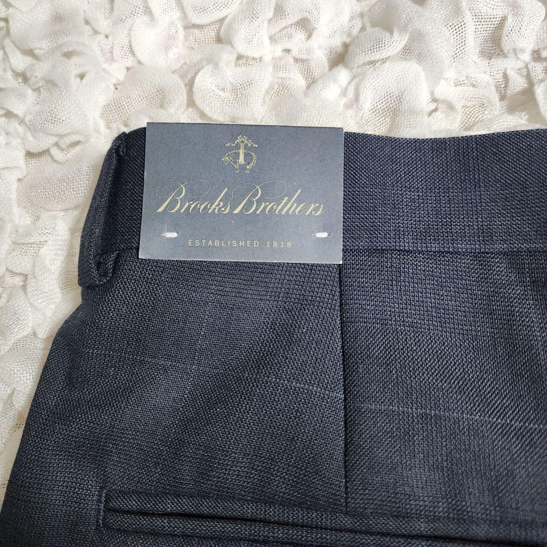 未使用 ブルックスブラザーズ プレーンフロント トラウザーズ スラックス