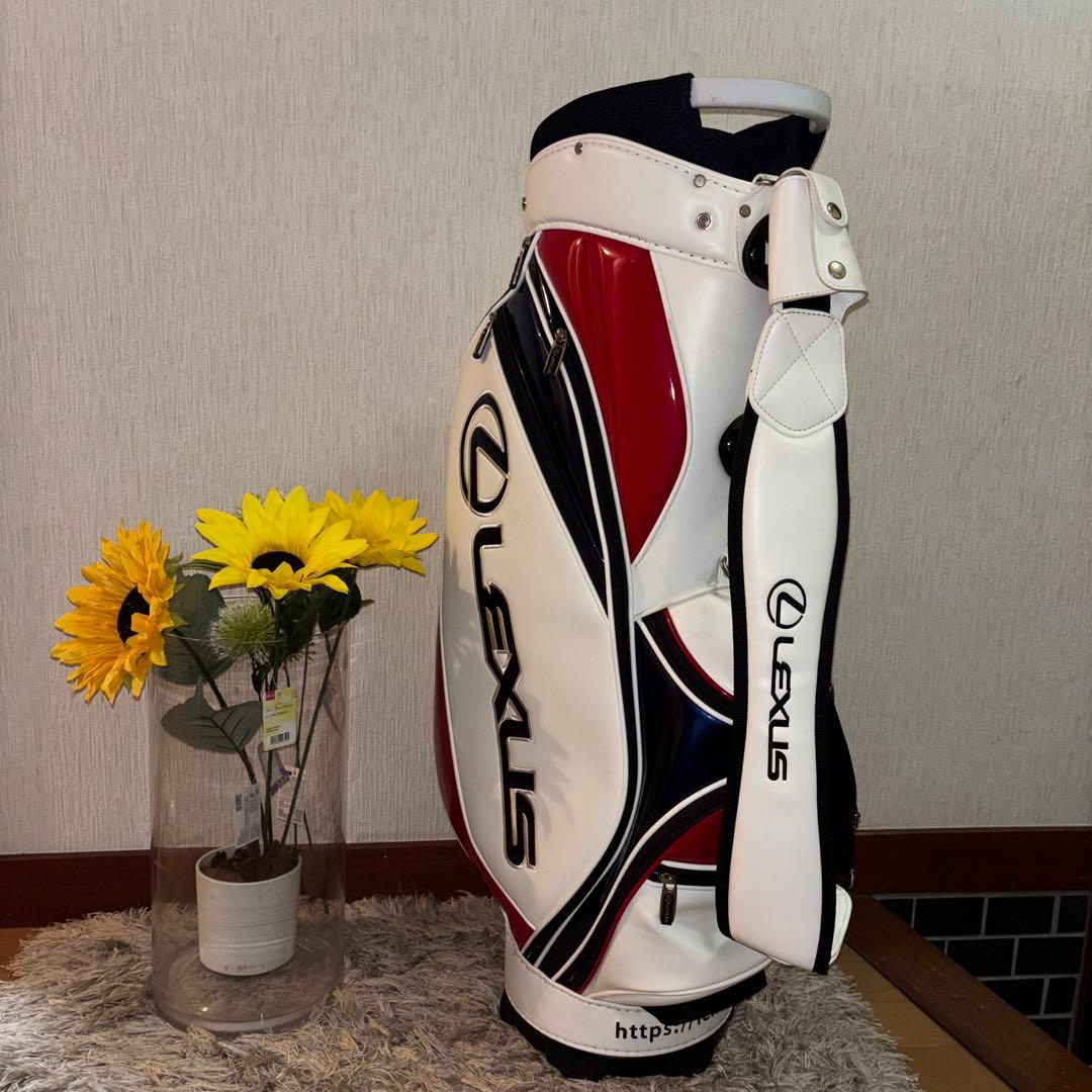 LEXUS ゴルフキャディバッグ ホワイトレッド