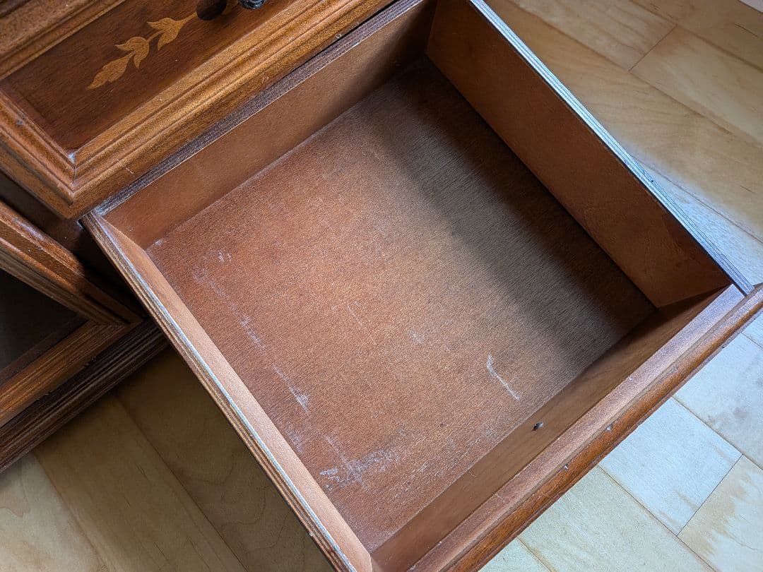 イタリア製 インポート 木製テレビ台 引き出し✕４付き