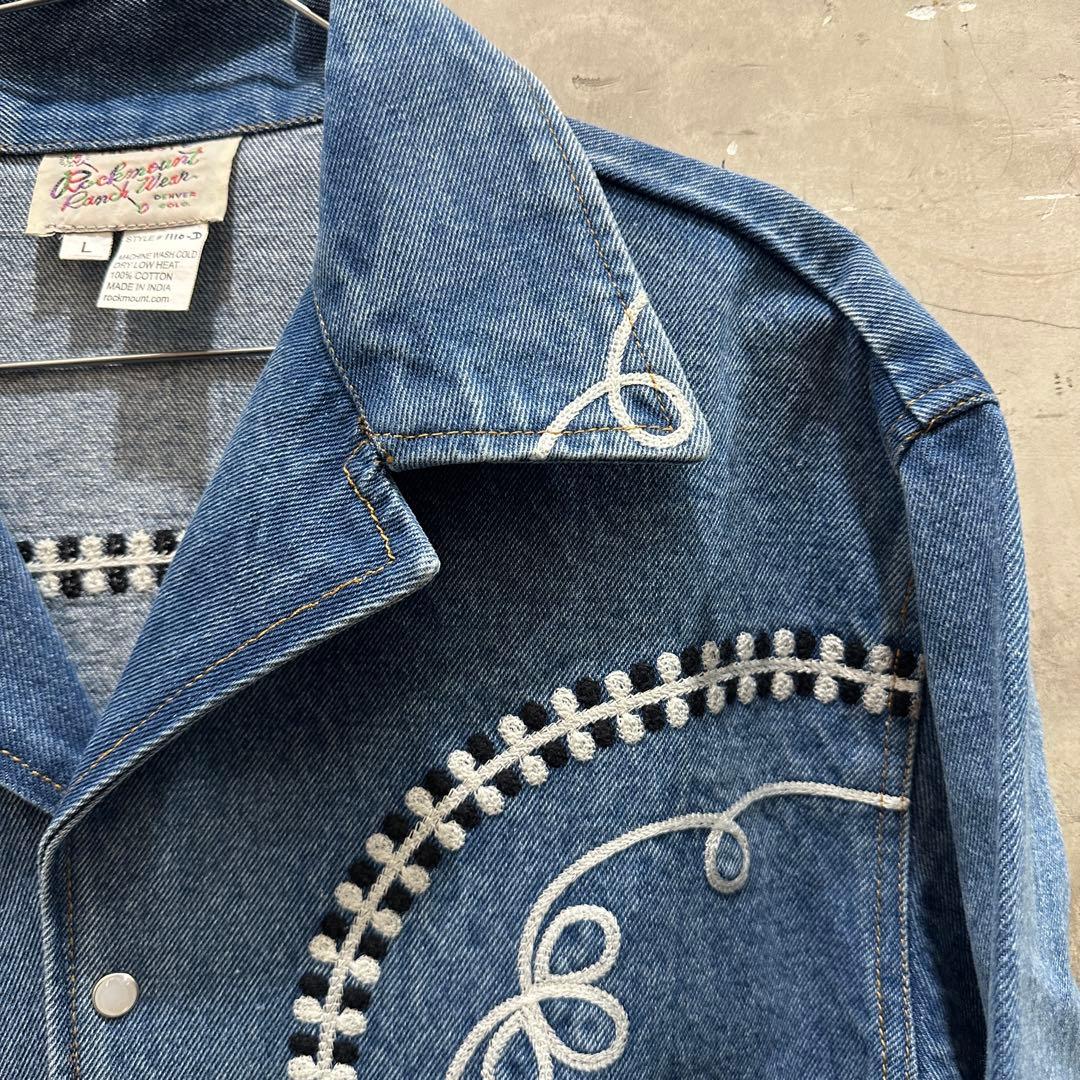 新品 ロックマウント ボレロ ウエスタン デニムジャケット