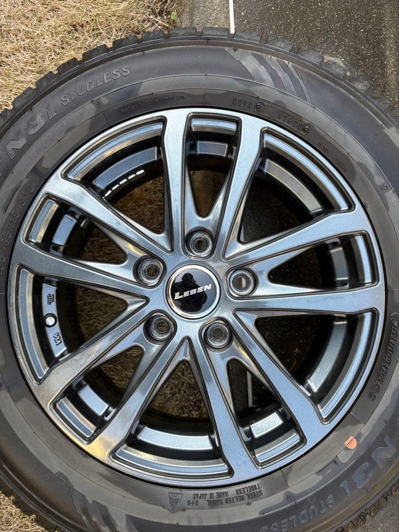 195/65R15 6J+43 5H PCD114.3スタッドレスホイールセット