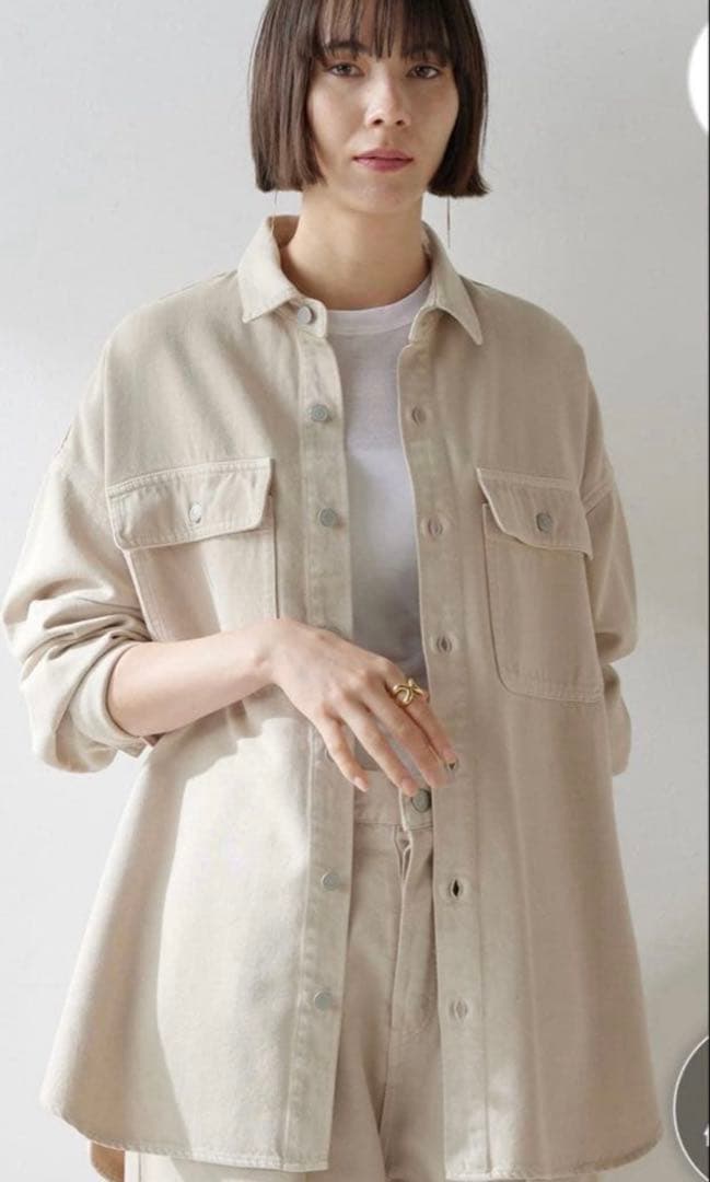 【ウィムガゼット】ドロップデニムシャツ