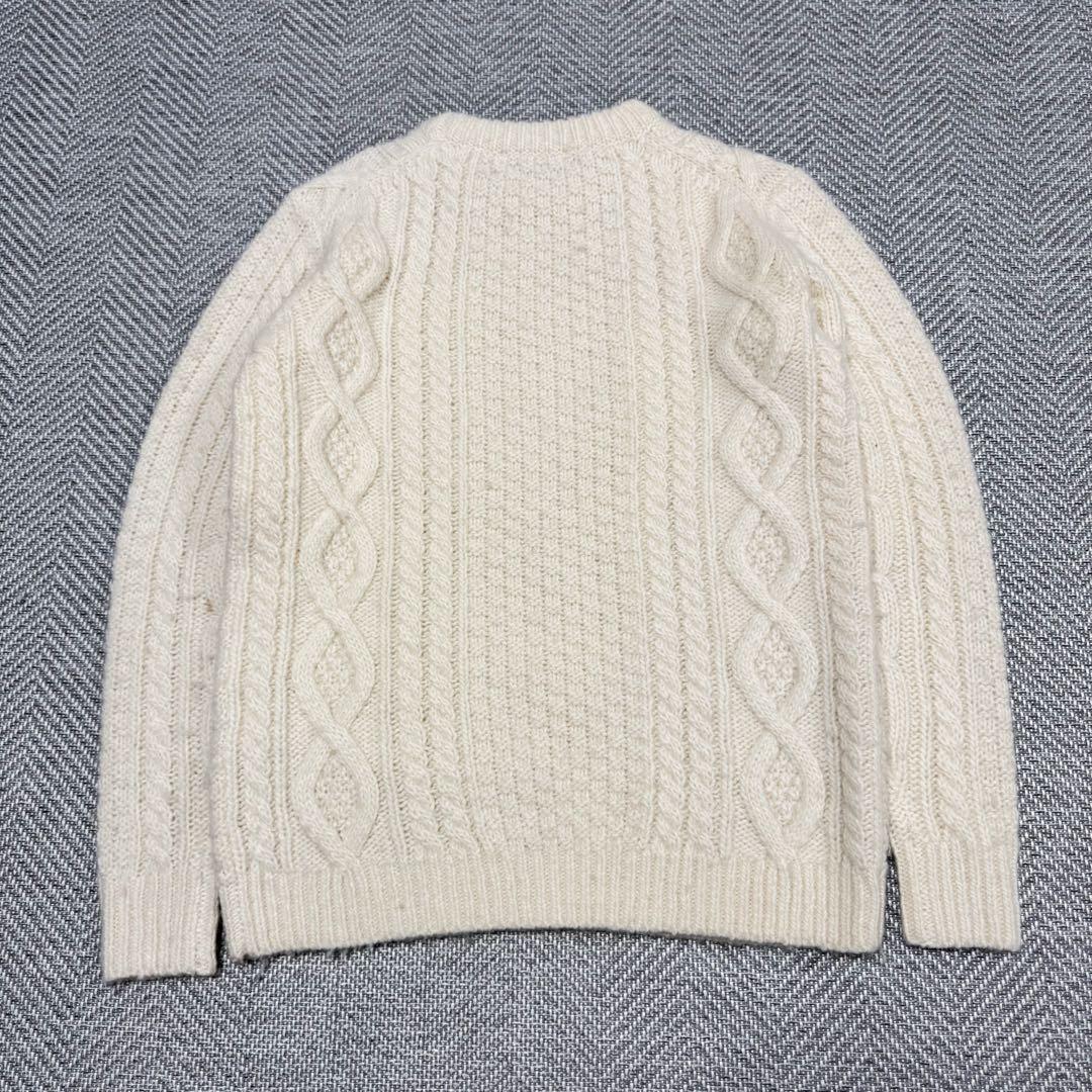 美品 ロンハーマン アルパカ混 アラン ケーブルニット アイボリー S