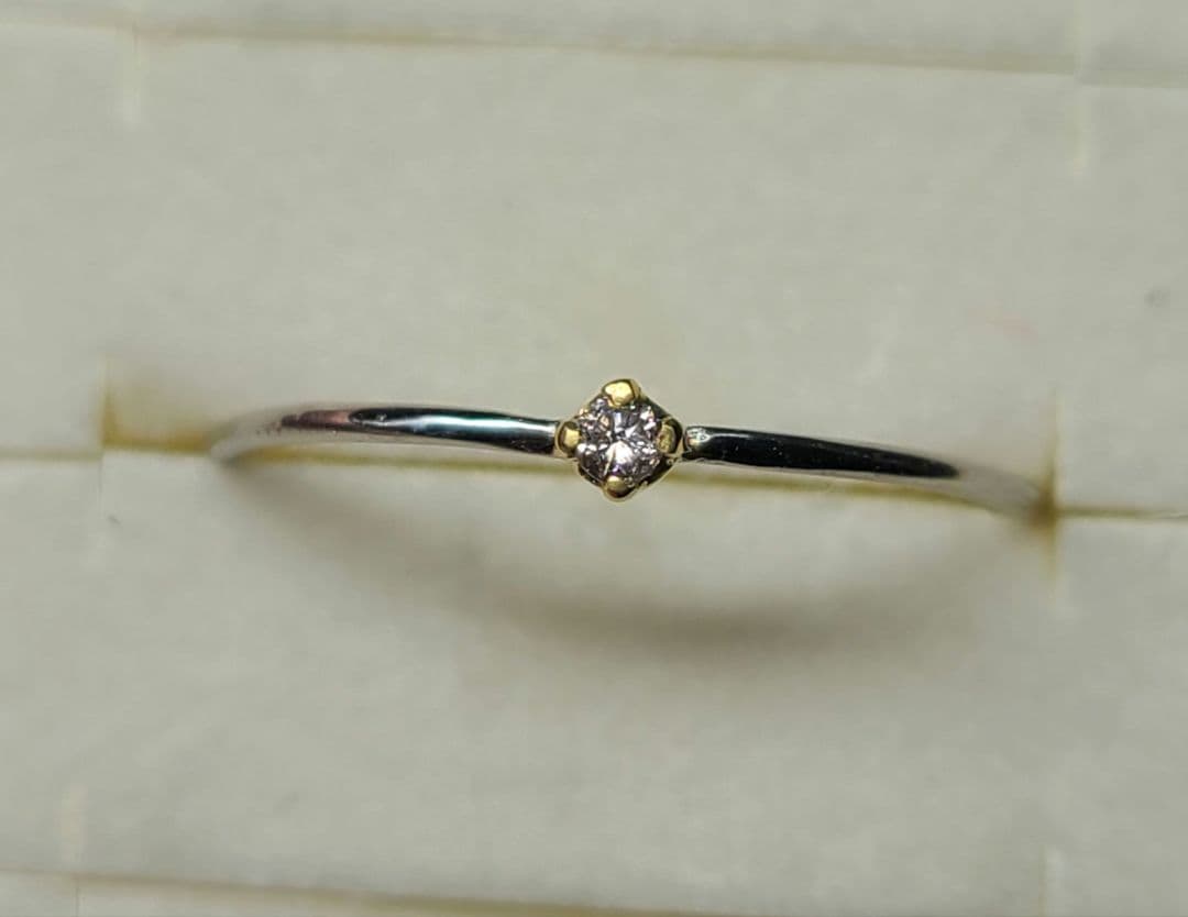 素晴らしいピンクの輝き★天然ピンクダイヤモンド18金&Pt900★