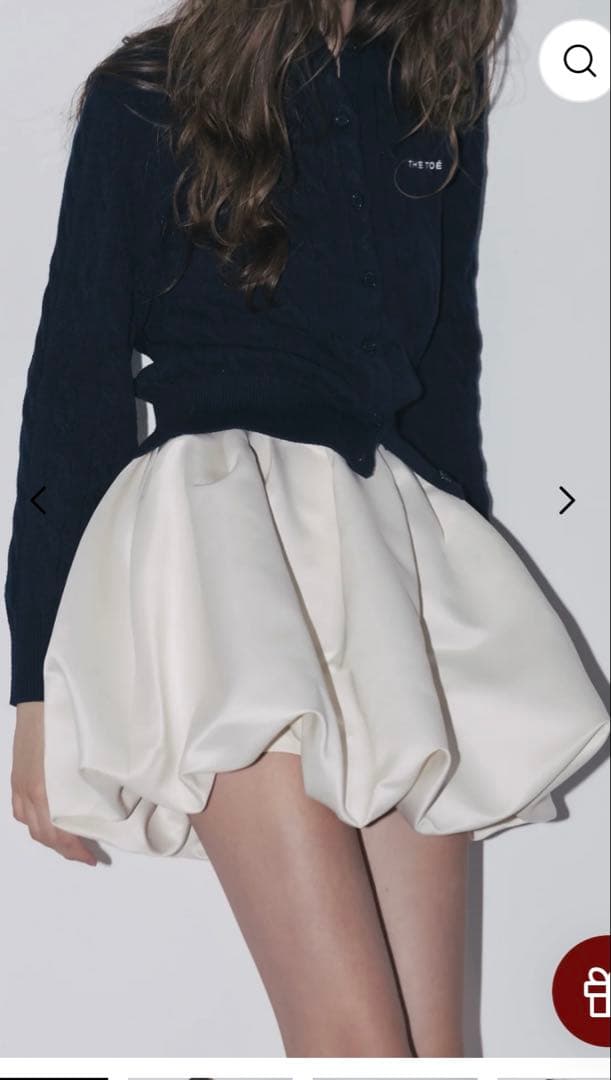 thetoe バルーンスカート　ホワイト　S