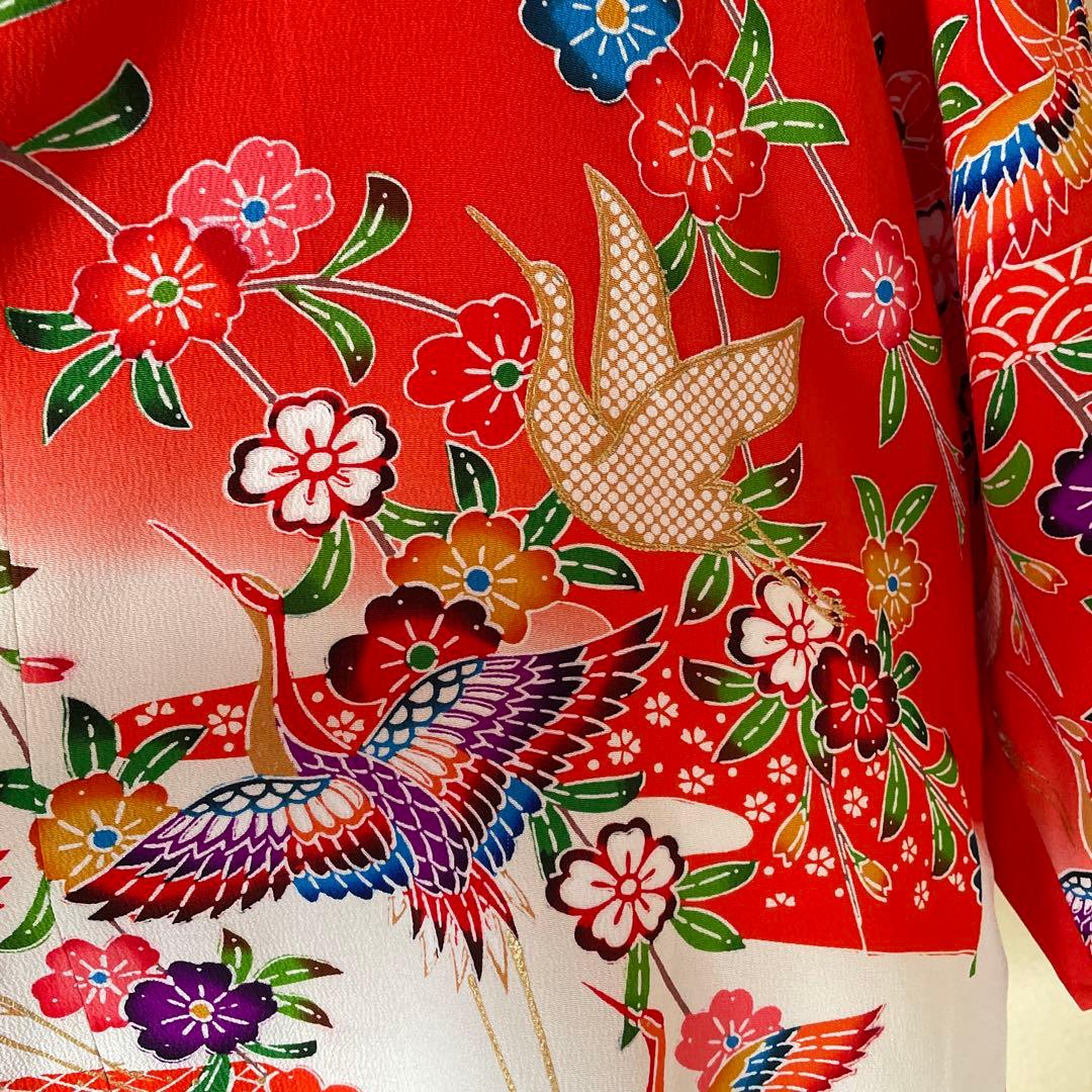 【1076】かわいい　チュニック　ストール付き　女児祝い着