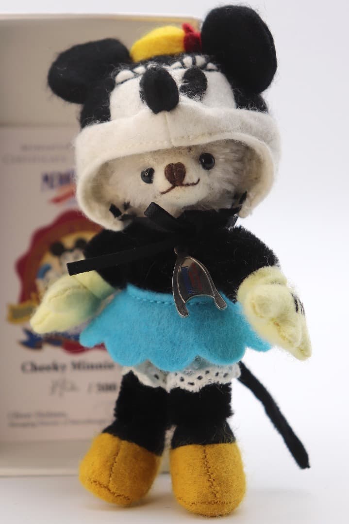 ミニーマウス被り物 可愛いミニチュアサイズのチーキー 9cm 392番