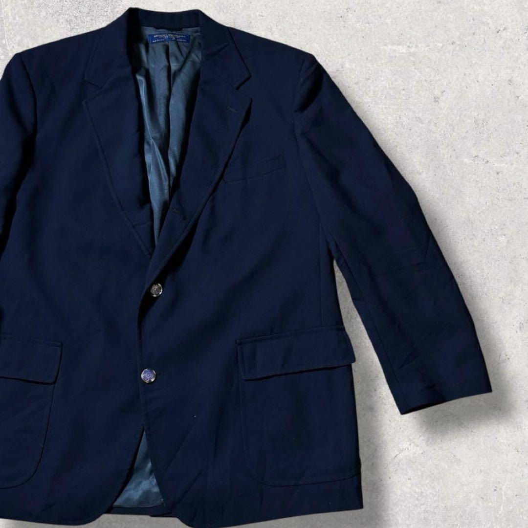 80年代USA製Brooks Brothersテーラードジャケット濃紺ネイビーL