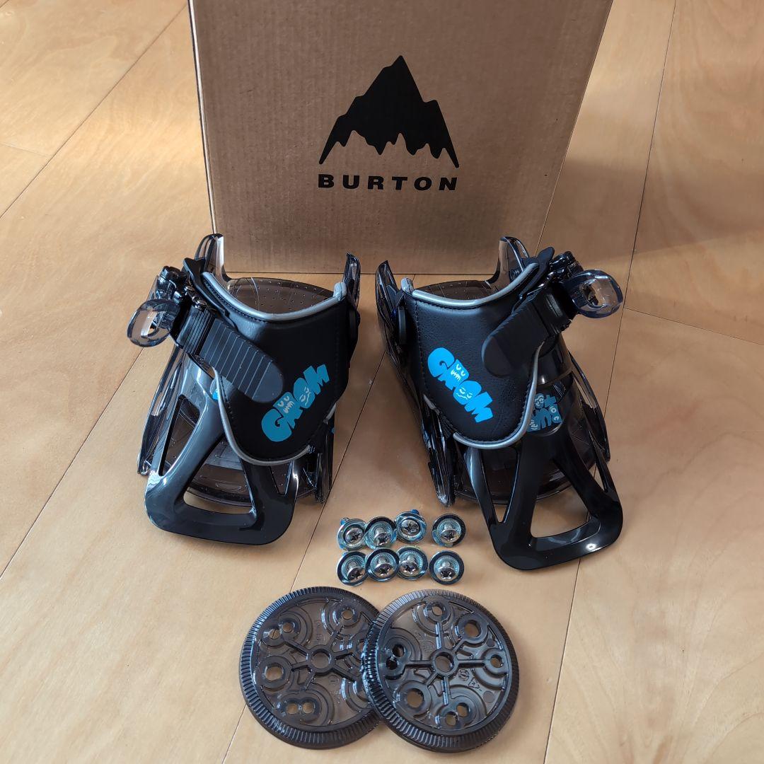 キッズ Burton ミニグロム ディスク スノーボードバインディング S