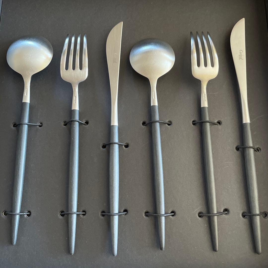 Cutipol GOA　カトラリーセット シルバー ブラック