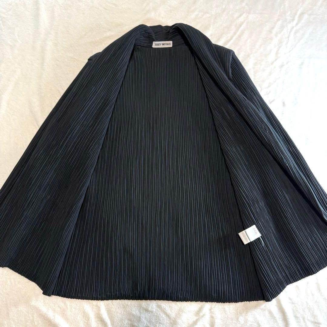 イッセイミヤケ プリーツ テーラードジャケット ブラック 日本製 M