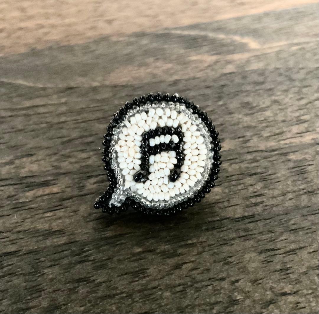 未使用 メゾン・デ・ ペルル 小林モー子 イニシャル音符 PIN ピンブローチ