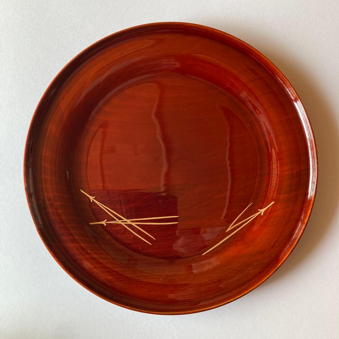 茶道　干菓子器　漆器　松葉蒔絵