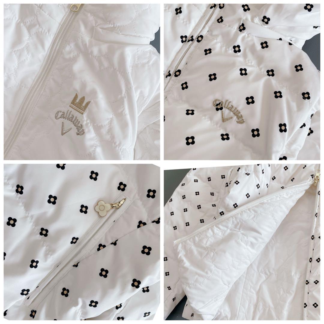 キャロウェイ ゴルフ ダウンジャケット リバーシブル ダウンベスト 花柄