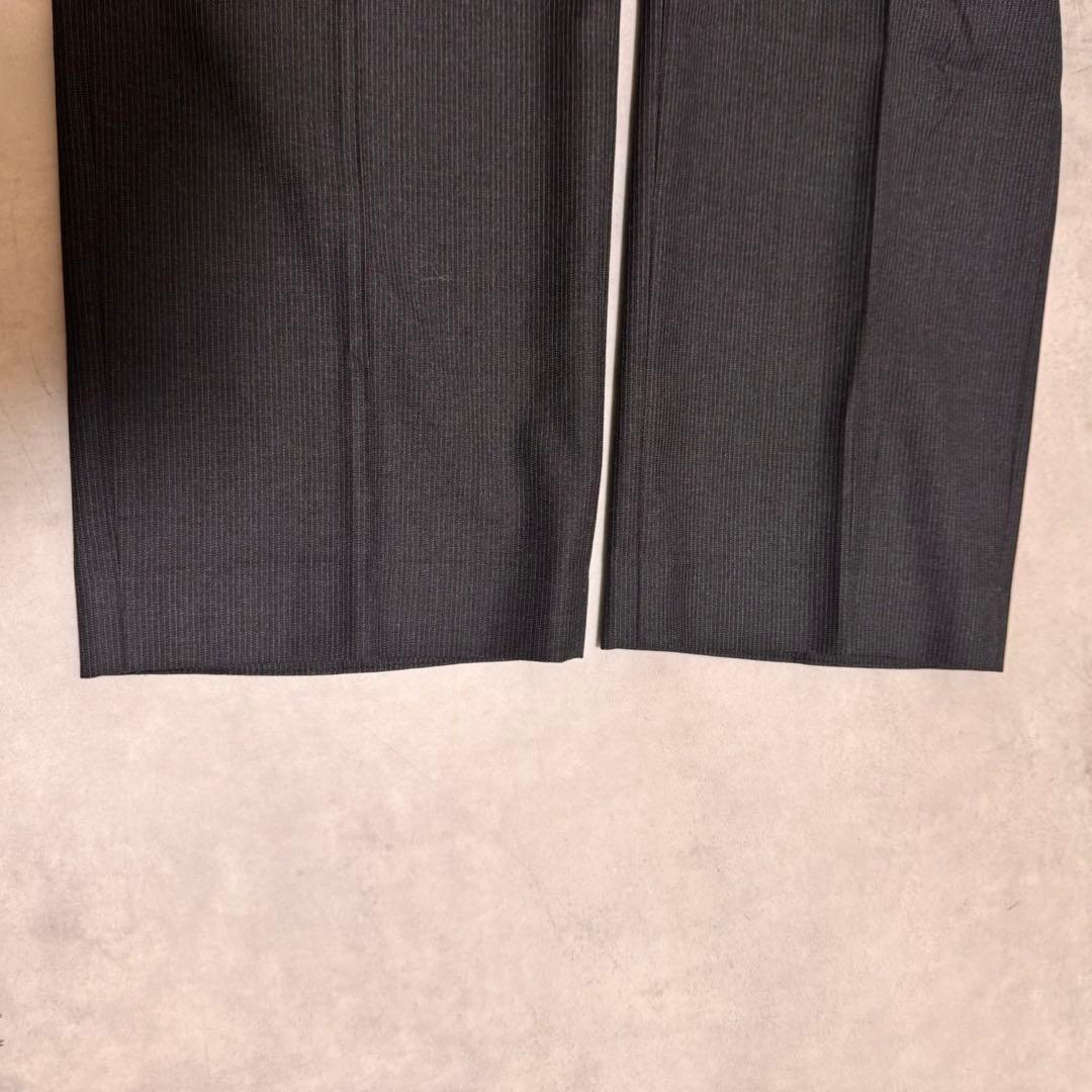 【美品】ポールスミス セットアップスーツ ストライプ グレー フローラル