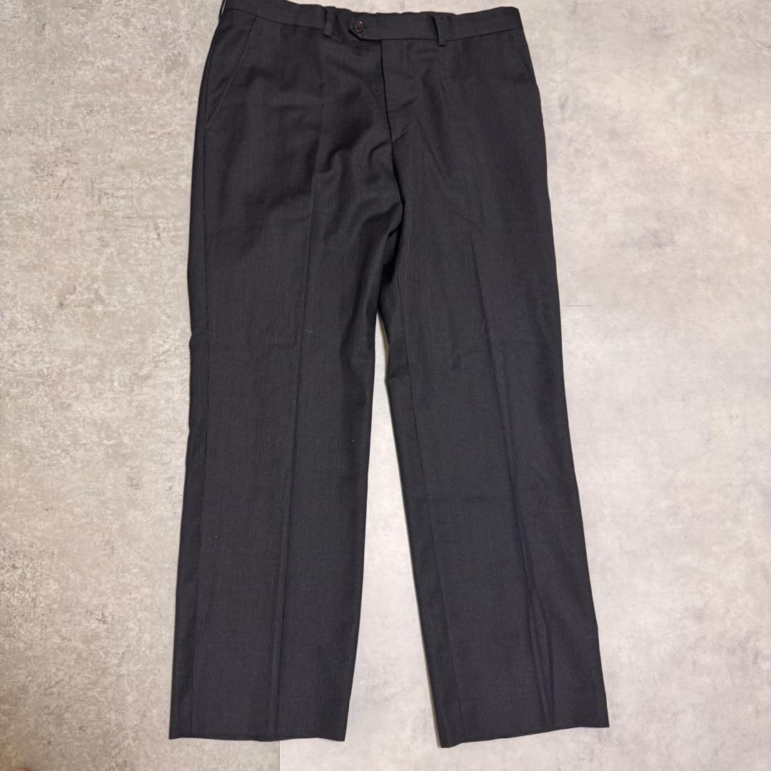 【美品】ポールスミス セットアップスーツ ストライプ グレー フローラル