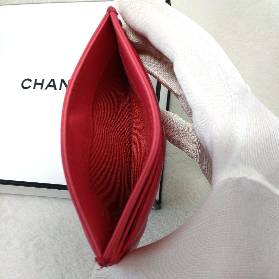 【入手困難】CHANEL マトラッセ ココマーク カードケース 19 ラムスキン