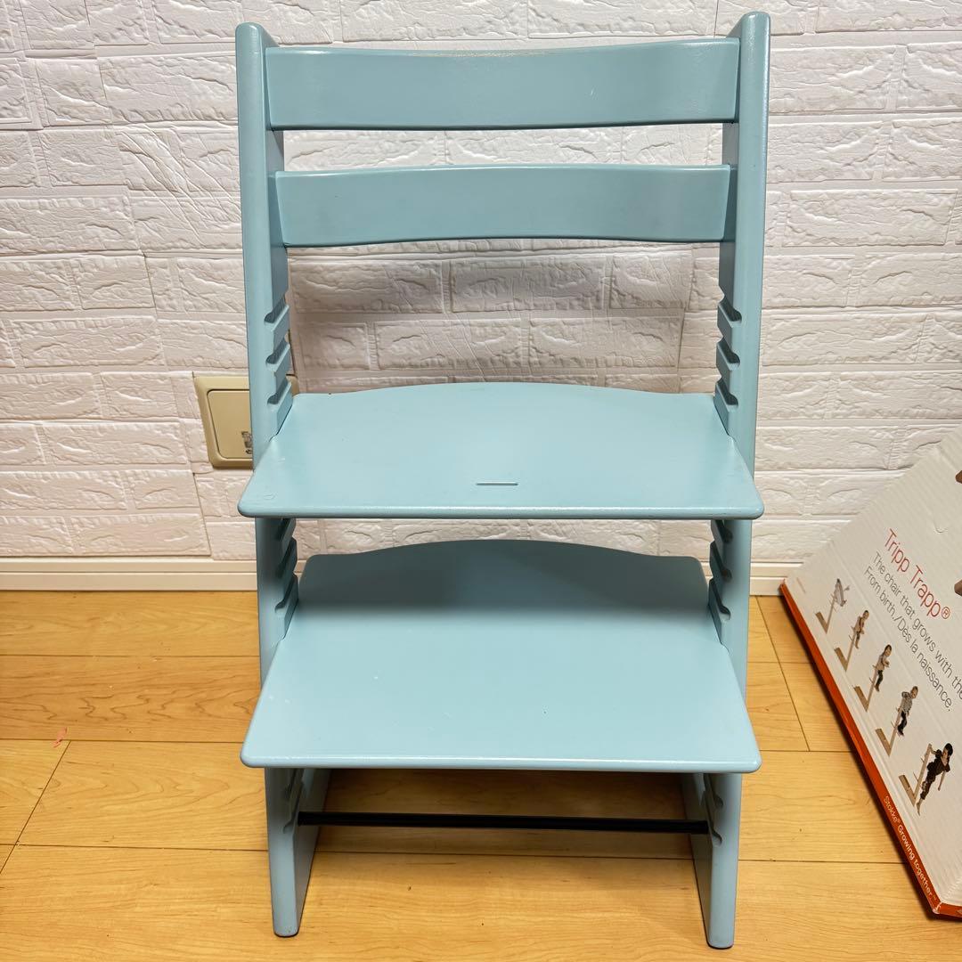 STOKKE TRIPP TRAPP シリアル 6 アクアブルー 箱、説明書有