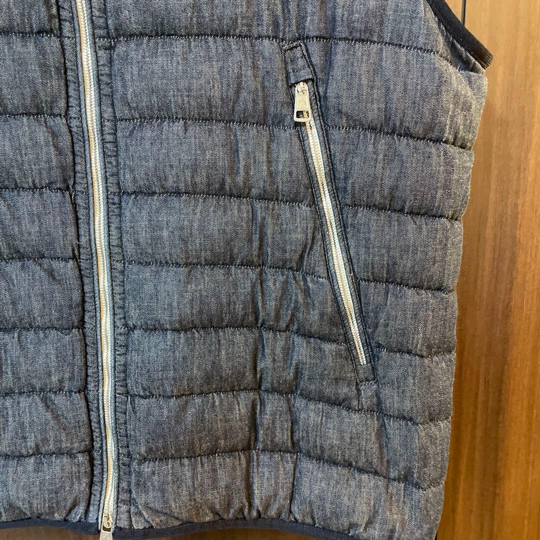 モンクレール　ダウンベスト　ダウン　ベスト　デニム　サイズ3