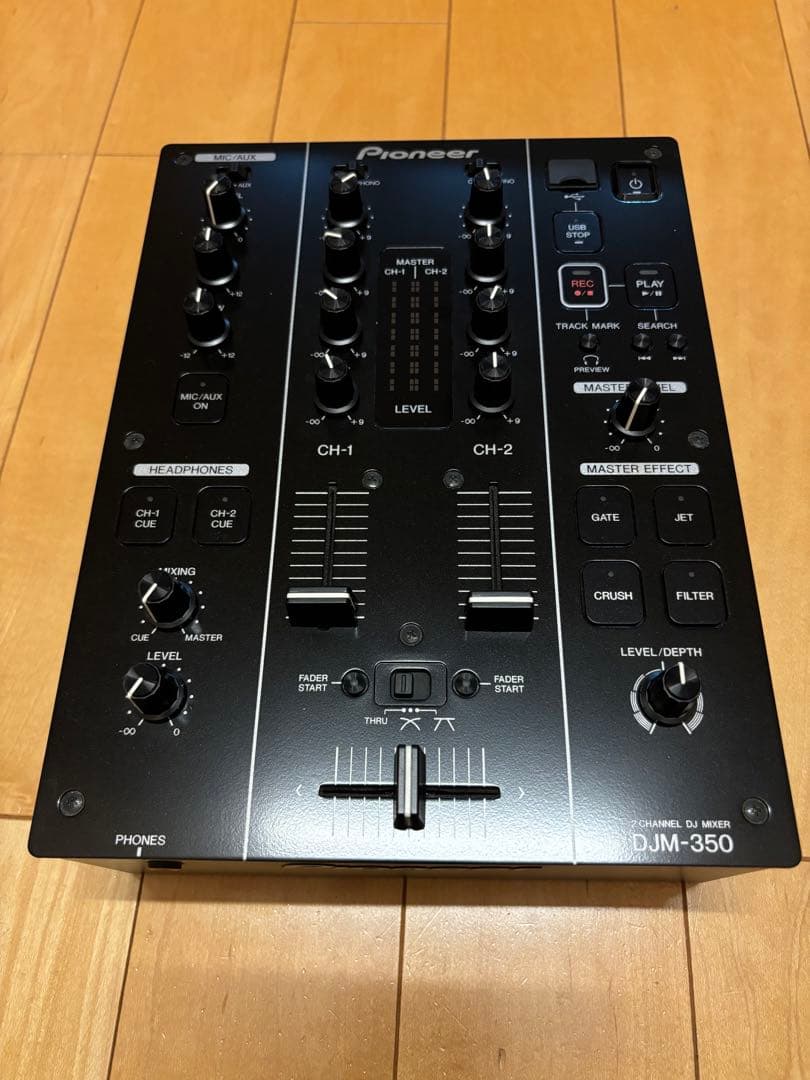 Pioneer DJM350 録音機能搭載 2ch DJミキサー 元箱付き 美品