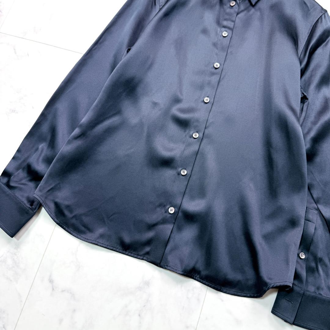 現行✨サルヴァトーレフェラガモ シルクブラウス シャツ 金ボタン