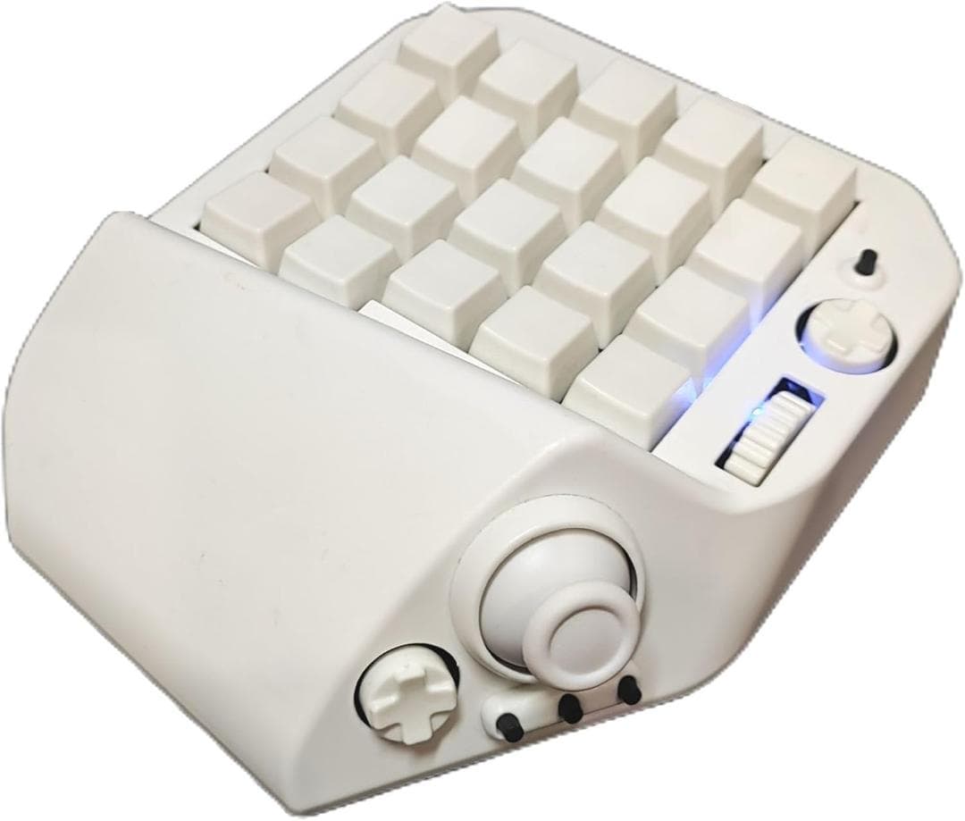 左手デバイスMH-Deltaジョイスティック・ホイール付き41キーゲーミング白