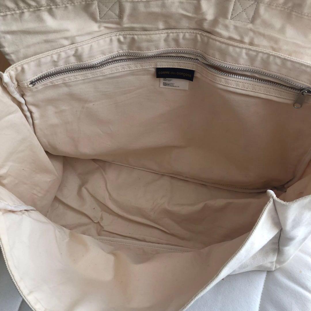コムデギャルソン　キャンパス地バッグ　カバン　大きめbag 送料込み
