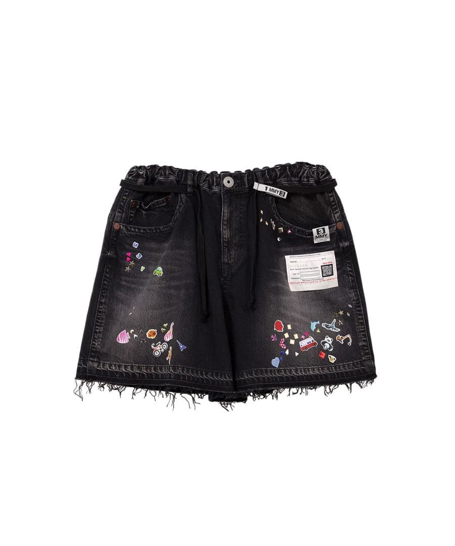 【新品タグ付き】ミハラヤスヒロ ステッカー ショートパンツ36