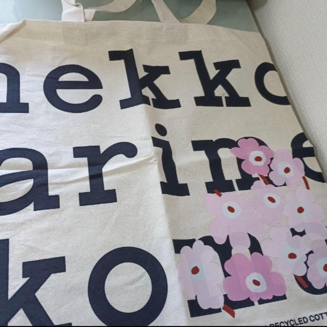 マリメッコ　ノベルティトートバッグ　桜ピンク　ウニッコ